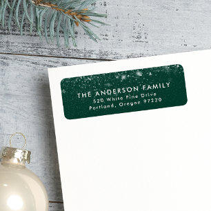Snowdrift Green Holiday Adresse de retour