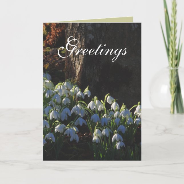 Snowdrop Card (Front)