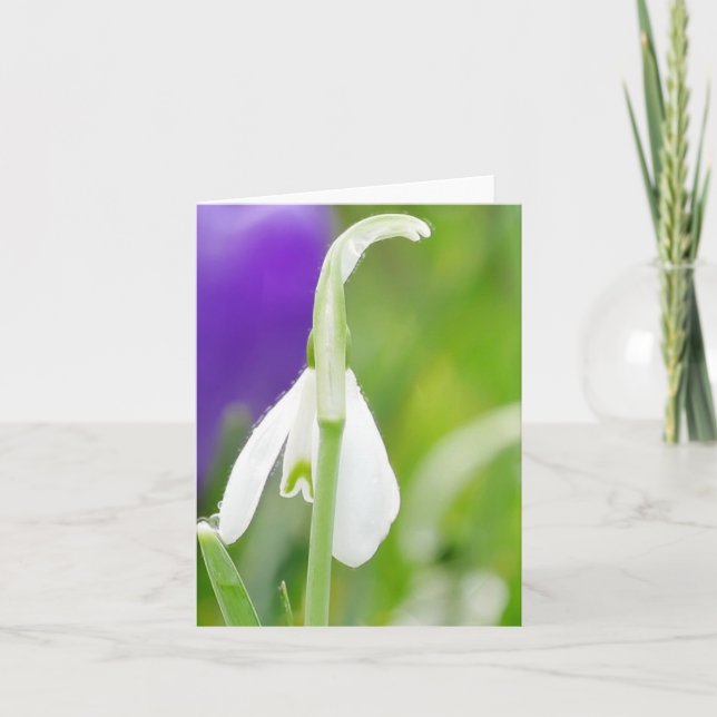 Snowdrop Card (Front)