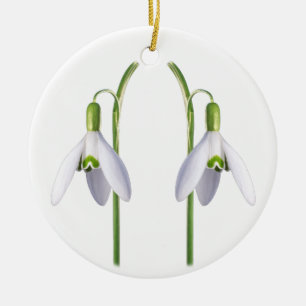 Snowdrop. Ceramic Ornament