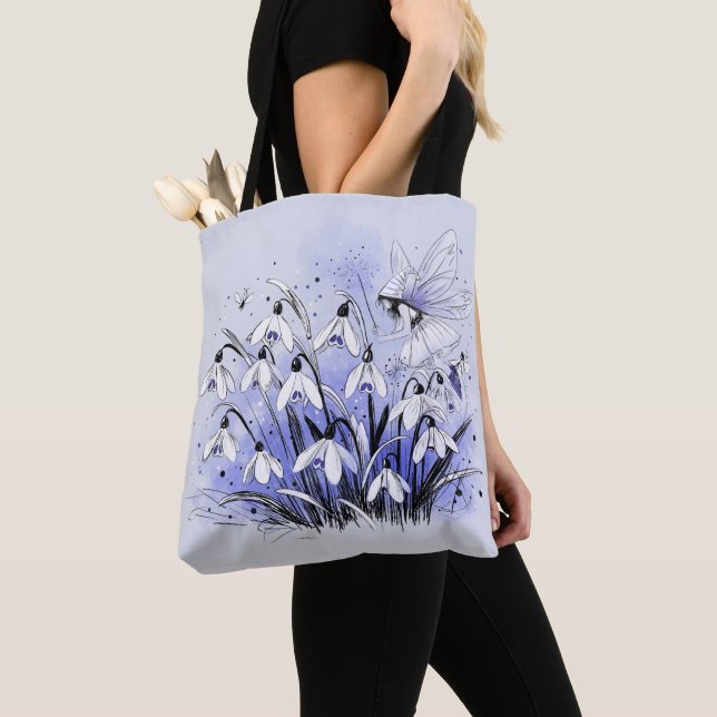 Snowdrop Fairy Tote Bag (Close Up)