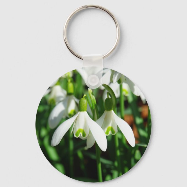 Snowdrop flowers keychain (Front)