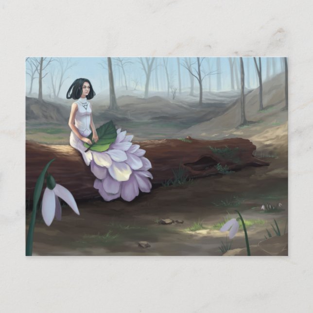 Snowdrop Postcard (Front)