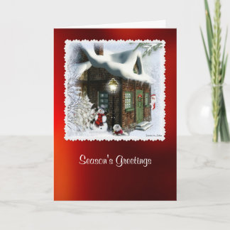 Snowdrop the Maltese Christmas Card