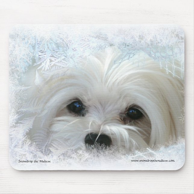 Snowdrop the Maltese Mouse Pad (Front)