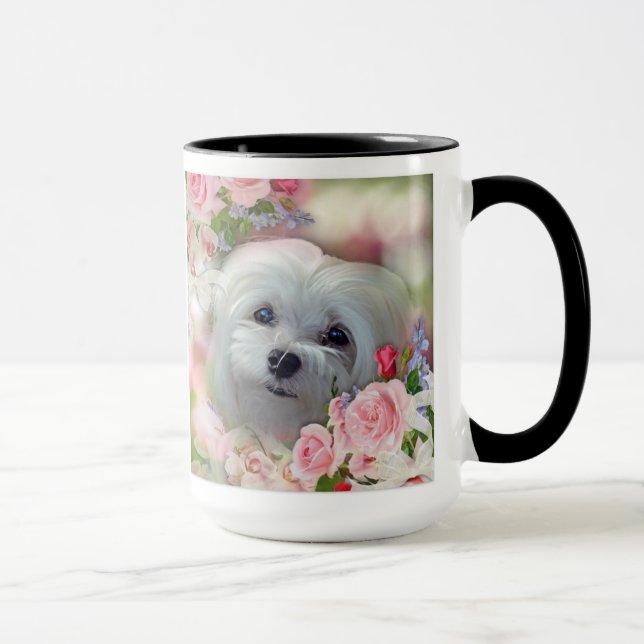 Snowdrop the Maltese Mug (Right)