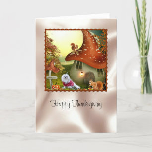 Snowdrop the Maltese Thanksgiving Card