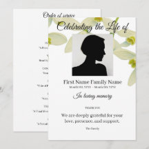 Snowdrop white order of service