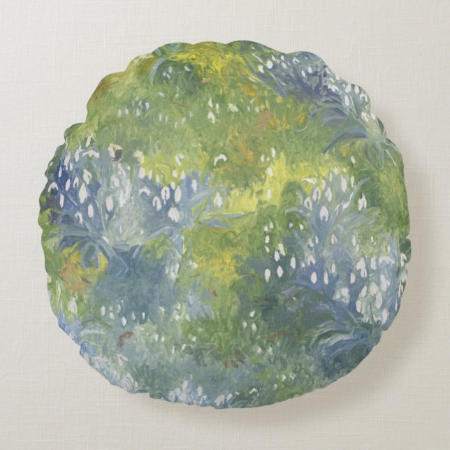 Snowdrops 2014 round pillow (Front)