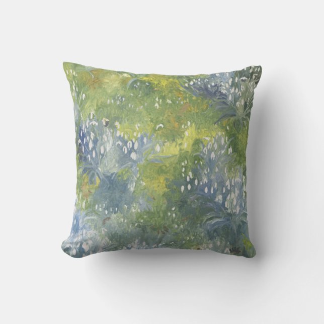 Snowdrops 2014 throw pillow (Front)