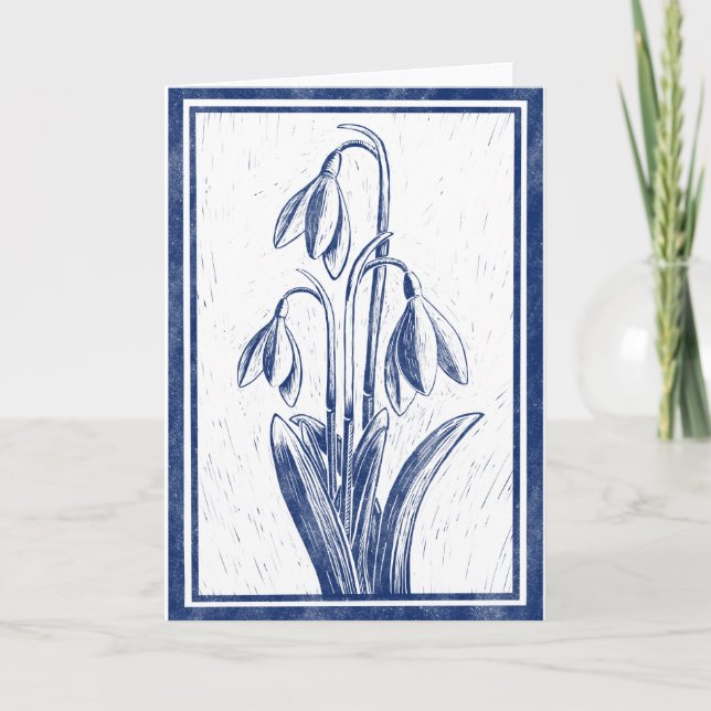 Snowdrops Holiday Card (Front)
