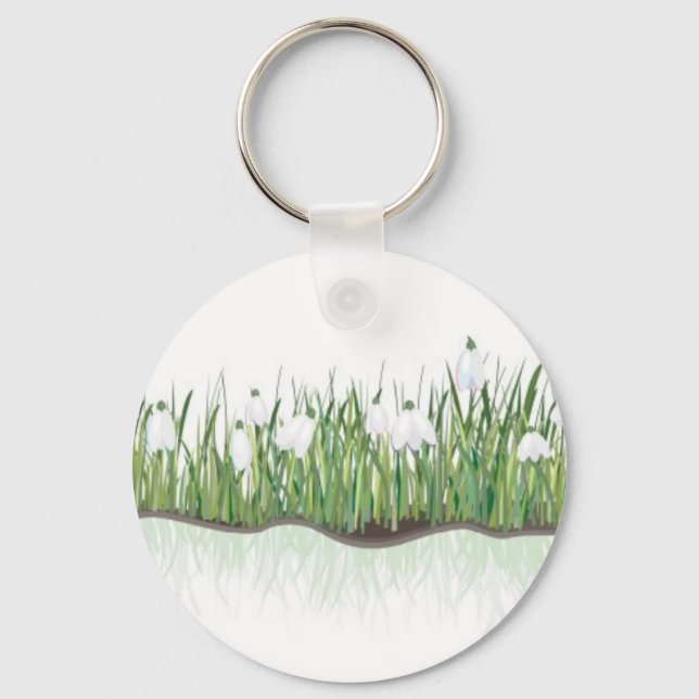 snowdrops keychain (Front)