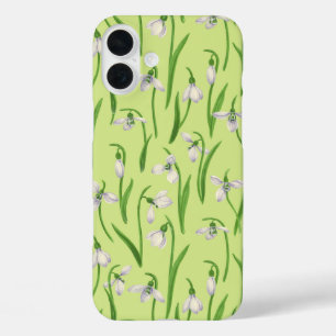 Snowdrops on honey dew iPhone 16 plus case
