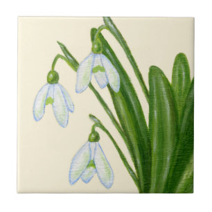 Snowdrops tile