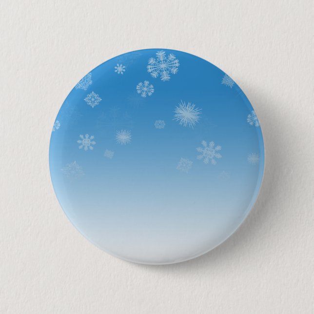 Snowfall 2 Inch Round Button (Front)