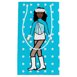 Snowfall Dancer Aqua Small Gift Bag