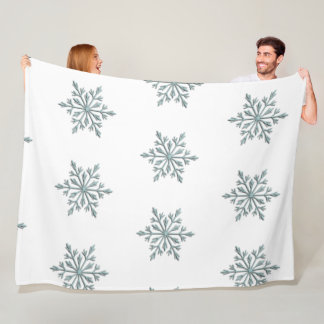 Snowfall fleece blanket