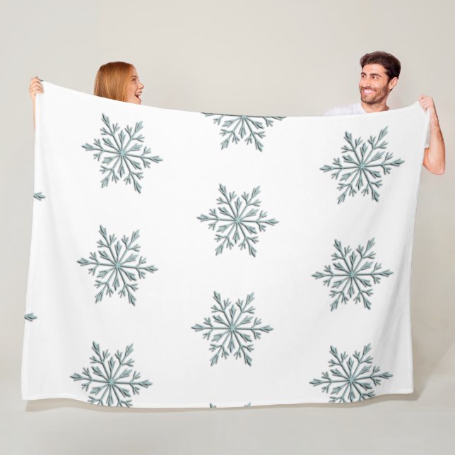 Snowfall  fleece blanket (In Situ)