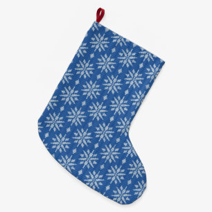Snowfall Knit Large Christmas Stocking