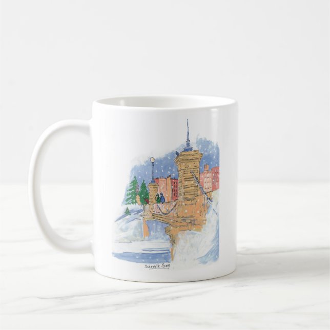 Snowfall Lagoon Mug (Left)