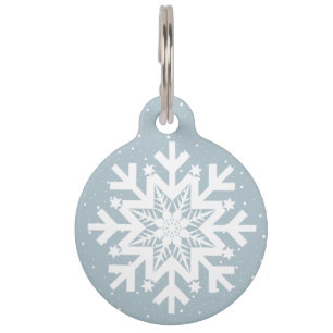 snowfall pet tag