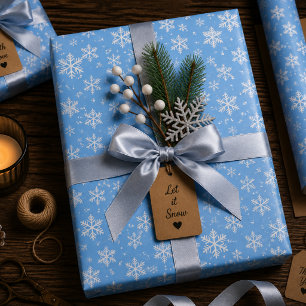 Snowfall Serenade Wrapping Paper Sheet