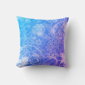 Snowfall Serenity Throw Pillow