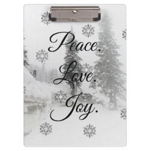 Snowfall Snowflakes Christmas black white sketch  Clipboard