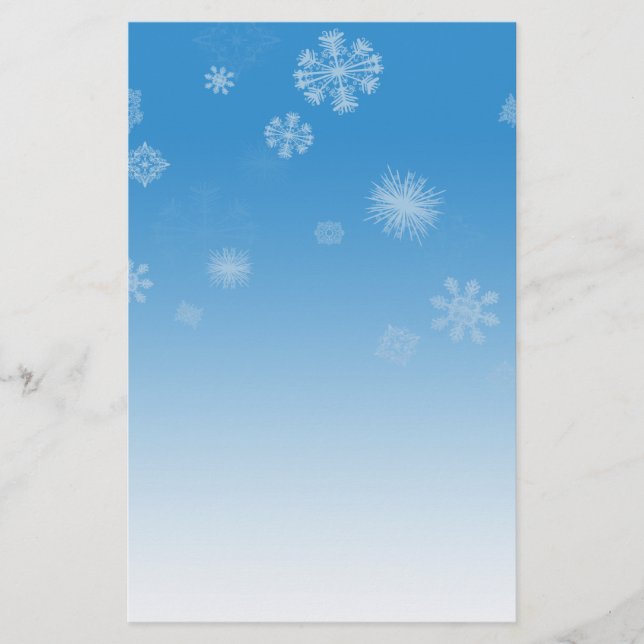 Snowfall Stationery (Front)