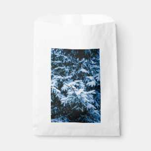 Snowfall Winter Christmas Tree Favour Bag