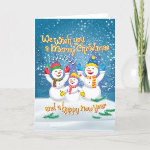 SnowFamily card to customise
