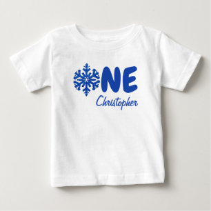 Snowflake 1st Birthday Baby T-Shirt