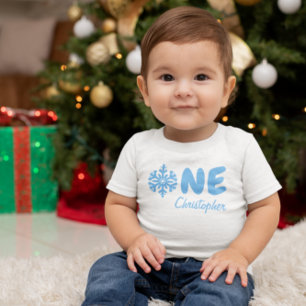 Snowflake 1st Birthday Baby T-Shirt
