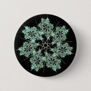 snowflake 2 inch round button