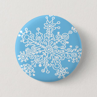 Snowflake 2 Inch Round Button