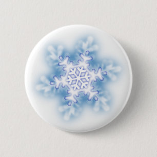 Snowflake 2 Inch Round Button