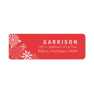 Snowflake Address Label