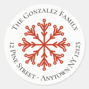 Snowflake Address Sticker