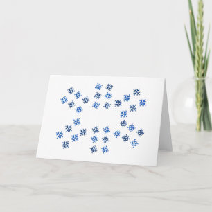Snowflake Airplane Combo Holiday Card