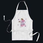 Snowflake Angel Standard Apron<br><div class="desc">Cute Snowflake Angel in shades of purple and pink. A delightful Christmas or Hanukkah winter design for the young ladies.</div>