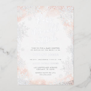 Snowflake Baby it's cold outside Baby shower 