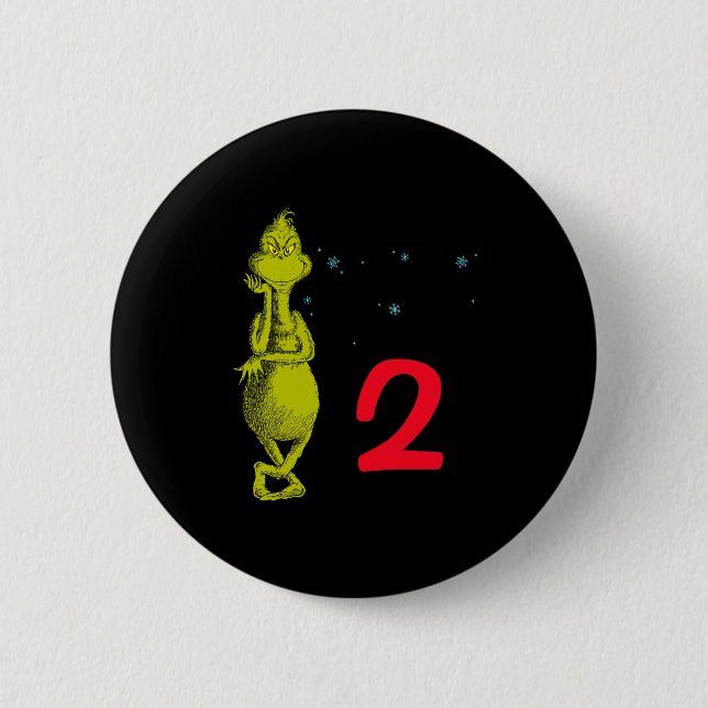 Snowflake Birthday Baby  2 Inch Round Button (Front)