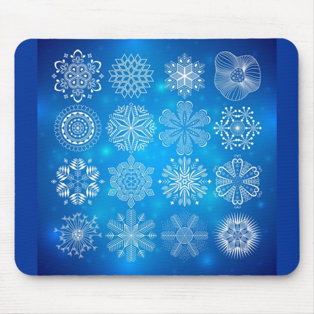 snowflake bl mouse pad (Front)
