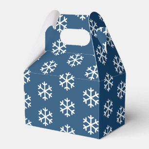 Snowflake Blue Christmas Favour Box