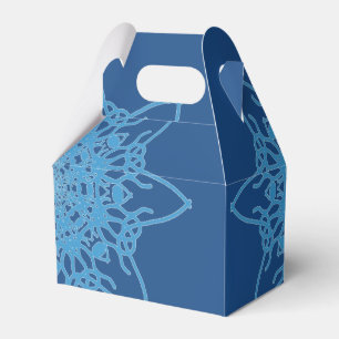 Snowflake Blue Favor Box