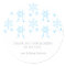 Snowflake | Boy Baby Shower Favour Sticker