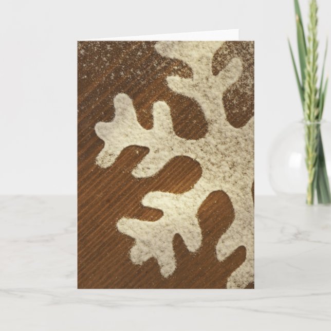 Snowflake Cartes de voeux et Stickers (Devant)