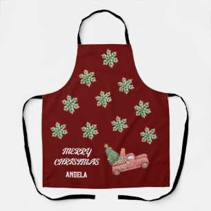 Snowflake Christmas Apron