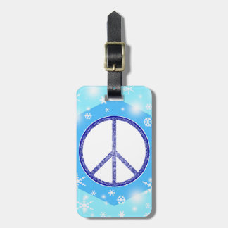 Snowflake Christmas Beautiful Cute Winter Peace Luggage Tag