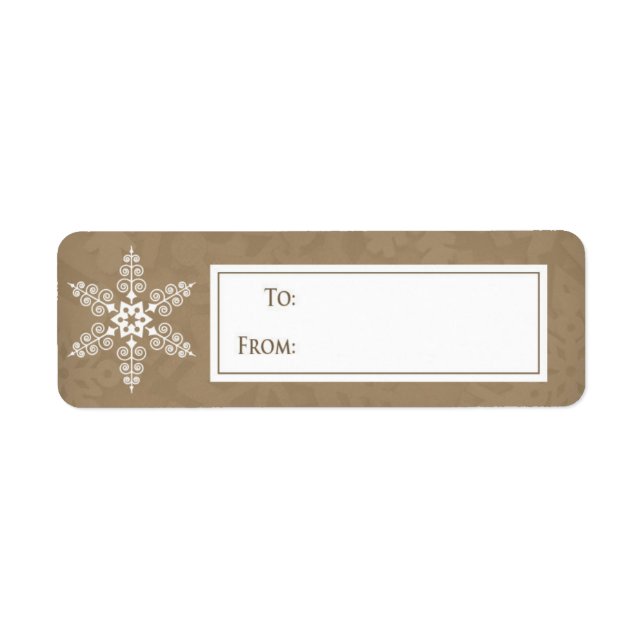 SnowFlake Christmas gift sticker II (Front)